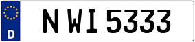 Trailer License Plate